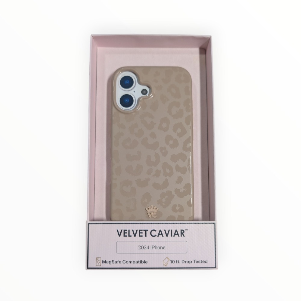 Velvet Caviar Nude Leopard Print iPhone 16 Case